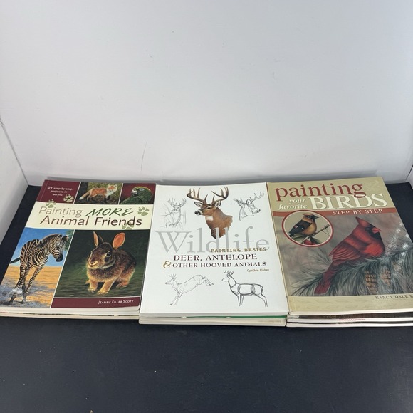 Lot of 9 Painting Wildlife And Landscapes Books - Picture 4 of 4